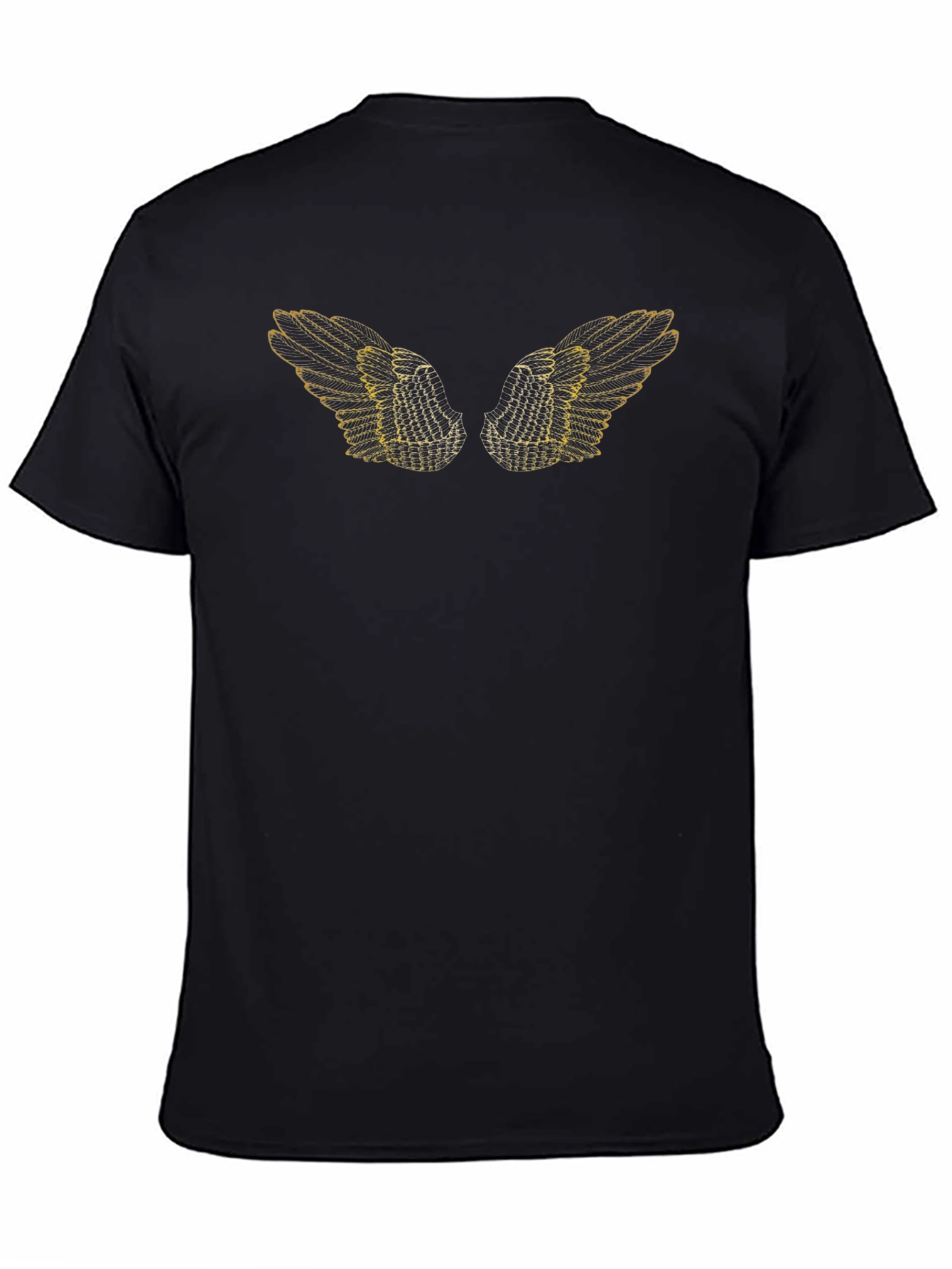 Winged Graphic Black Tee - Unisex
