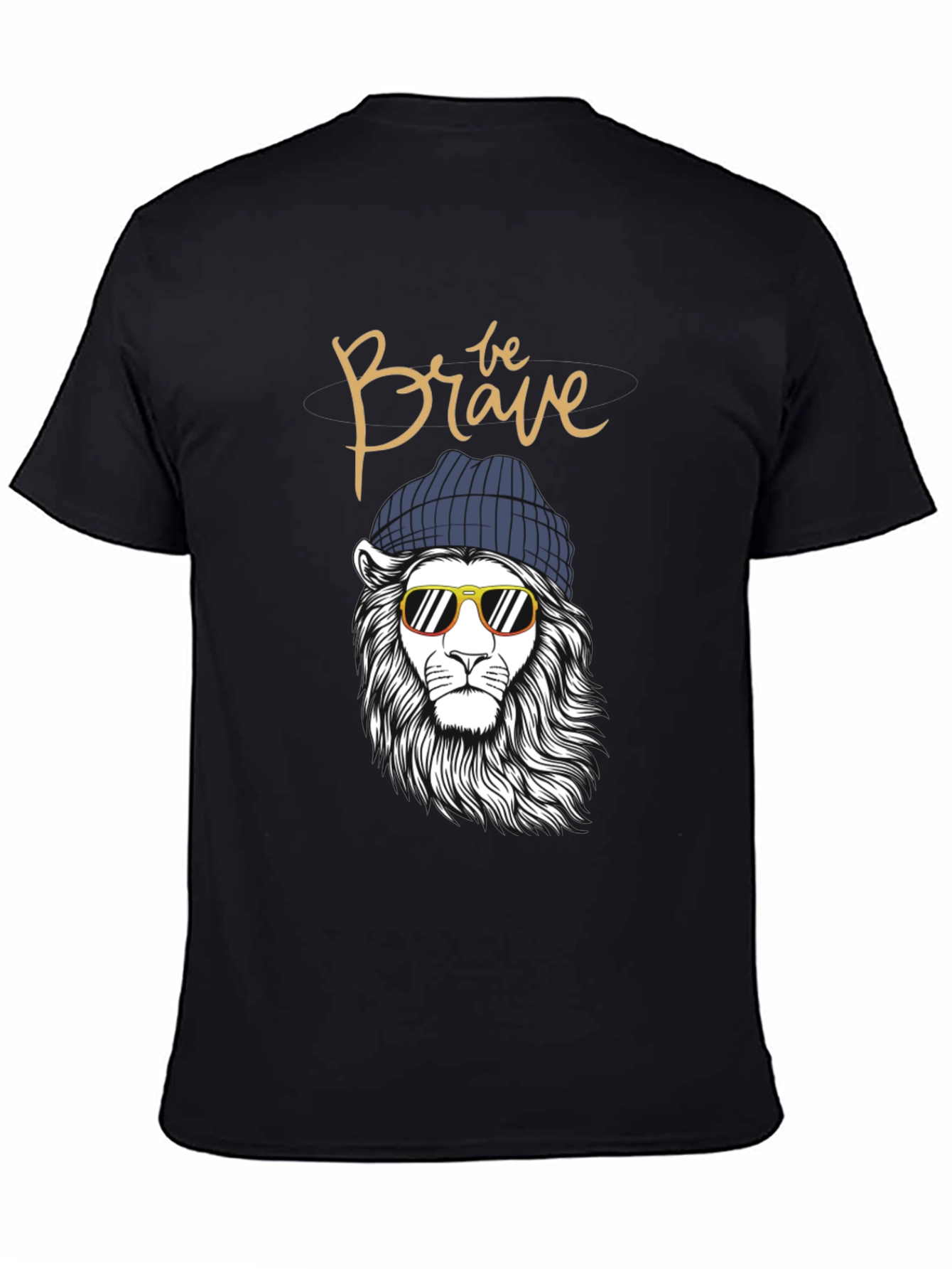 Cool Lion Beanie Graphic Tee