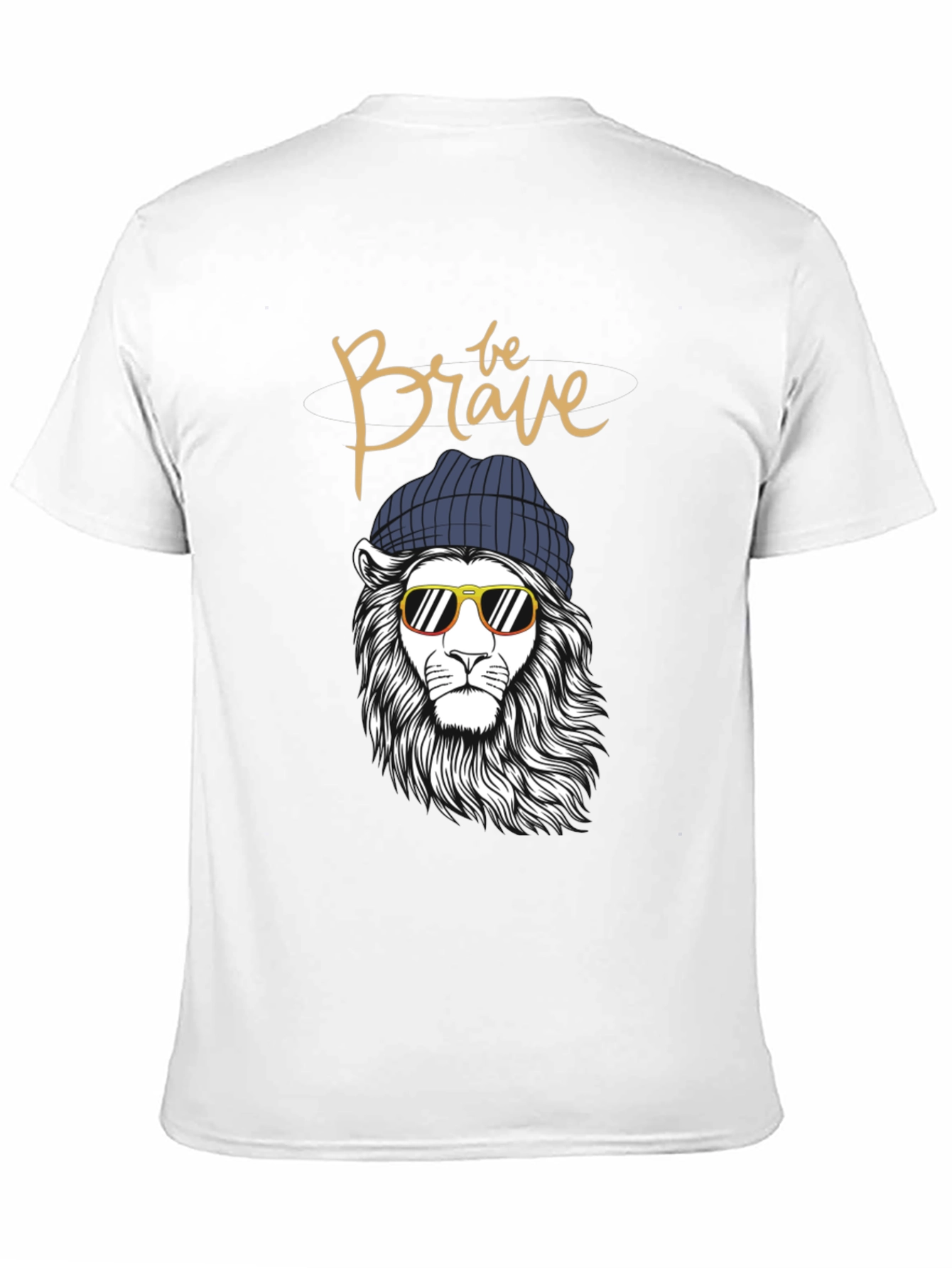 Cool Lion Beanie Graphic Tee