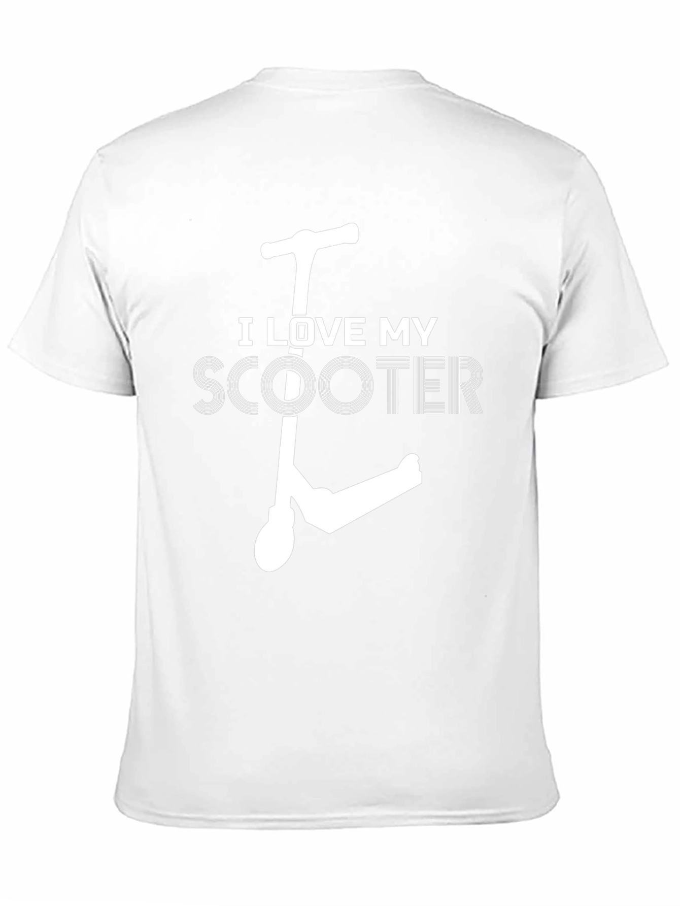 I Love My Scooter Graphic Tee - Black