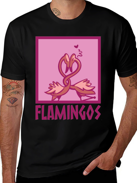 Flamingo Love T-Shirt - Soft Cotton Graphic Tee