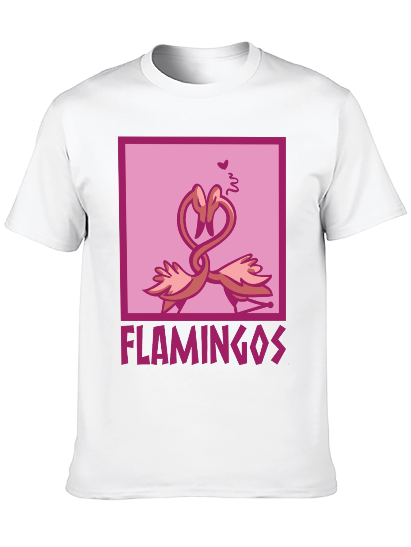 Flamingo Love T-Shirt - Soft Cotton Graphic Tee