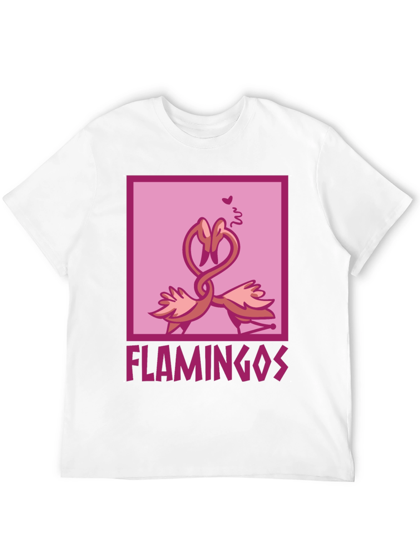Flamingo Love T-Shirt - Soft Cotton Graphic Tee