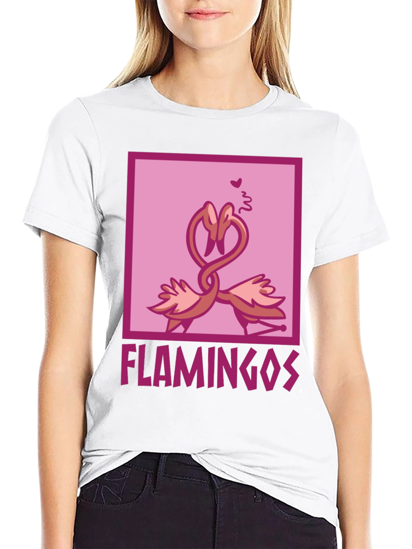 Flamingo Love T-Shirt - Soft Cotton Graphic Tee