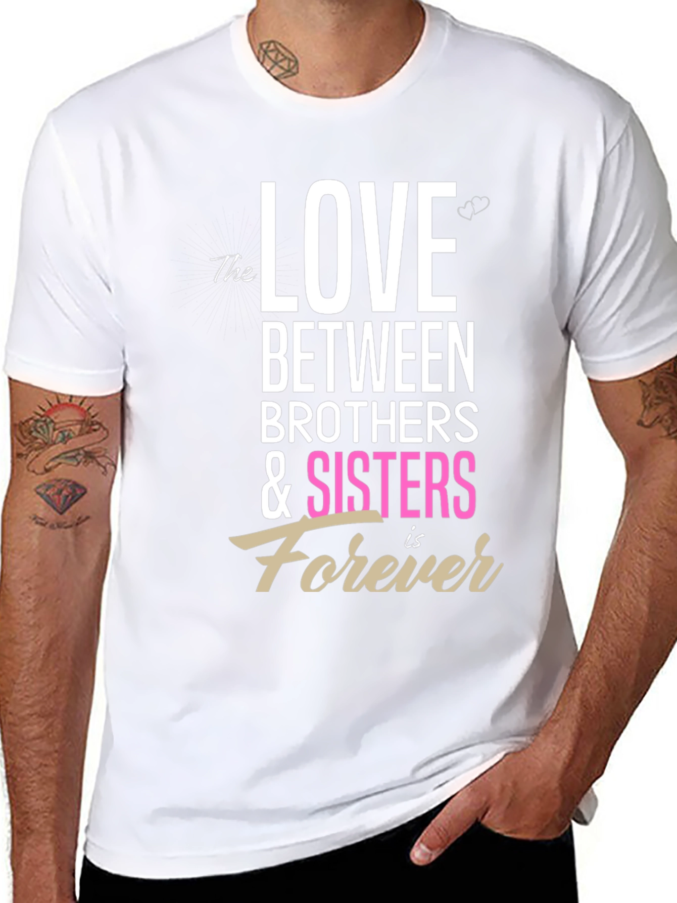 Love Between Brothers & Sisters Forever Graphic Tee