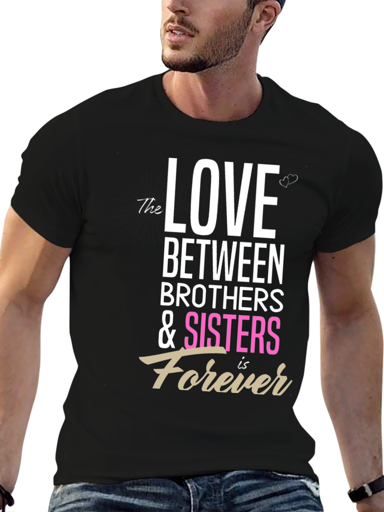 Love Between Brothers & Sisters Forever Graphic Tee