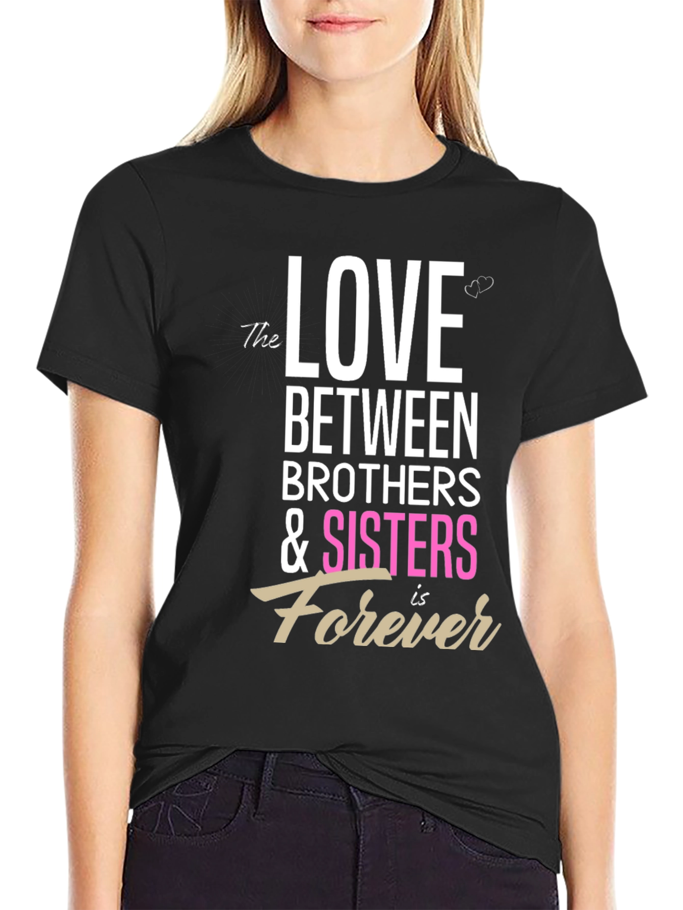 Love Between Brothers & Sisters Forever Graphic Tee