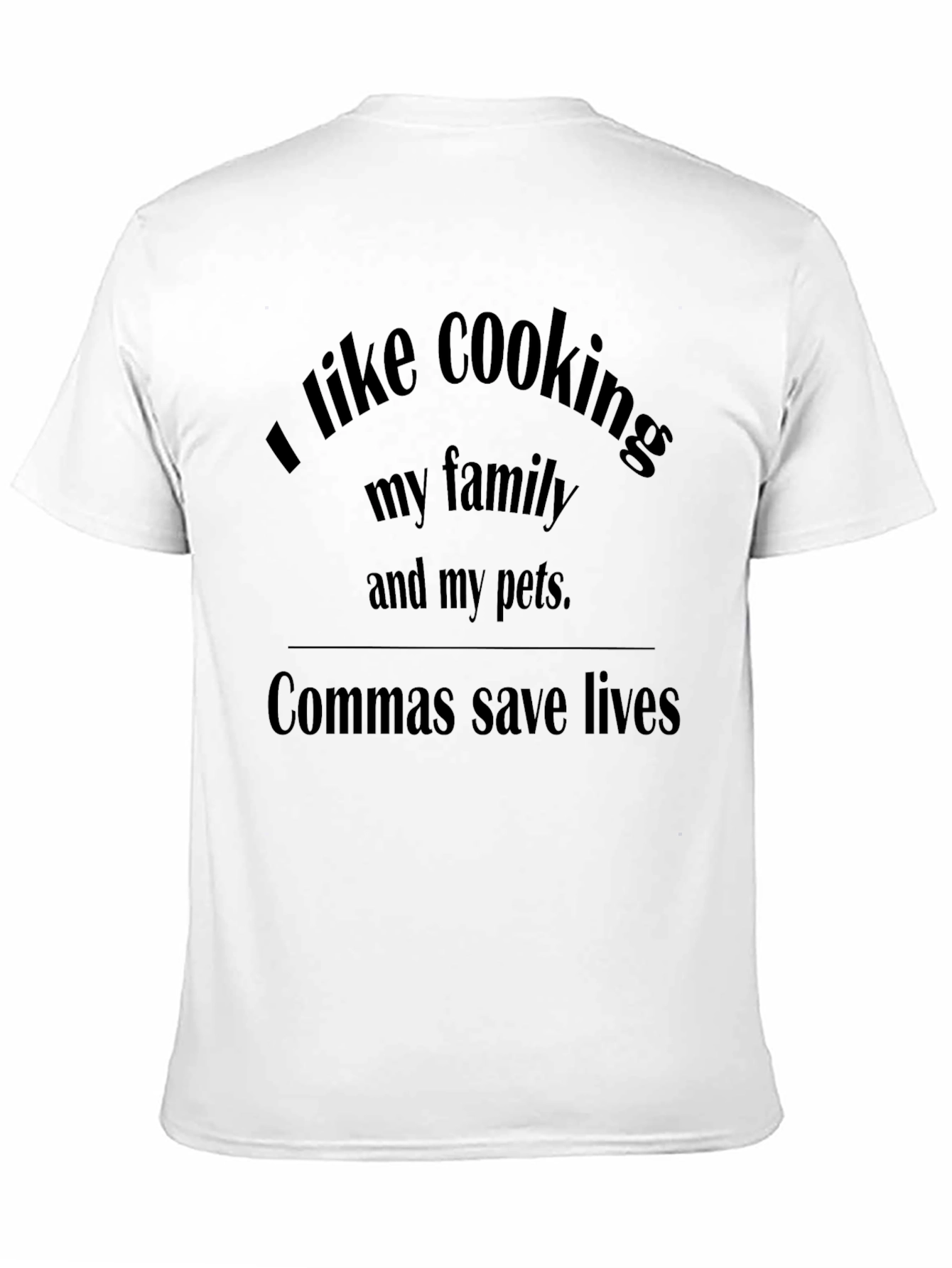 Commas Save Lives Funny T-Shirt