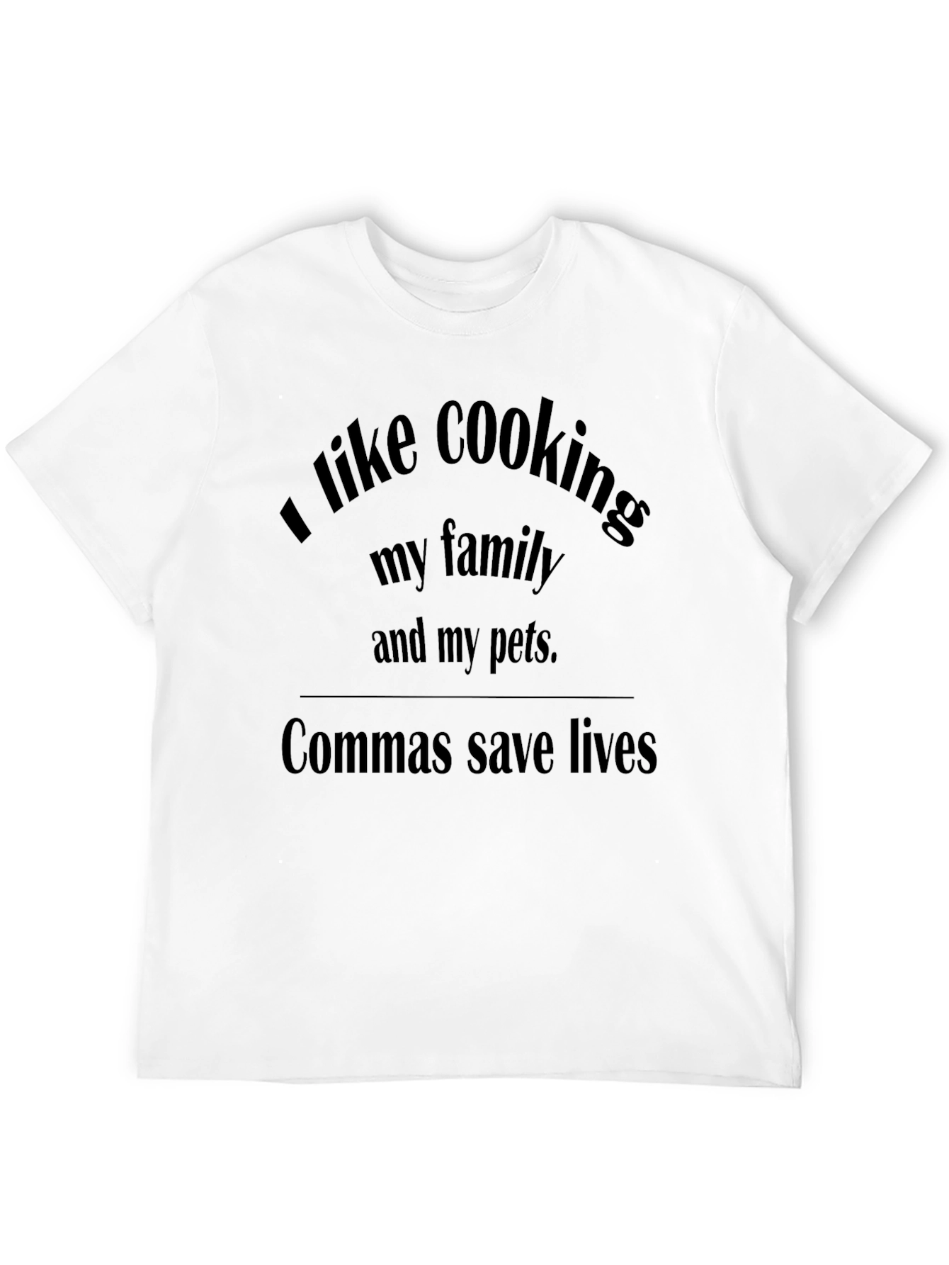 Commas Save Lives Funny T-Shirt
