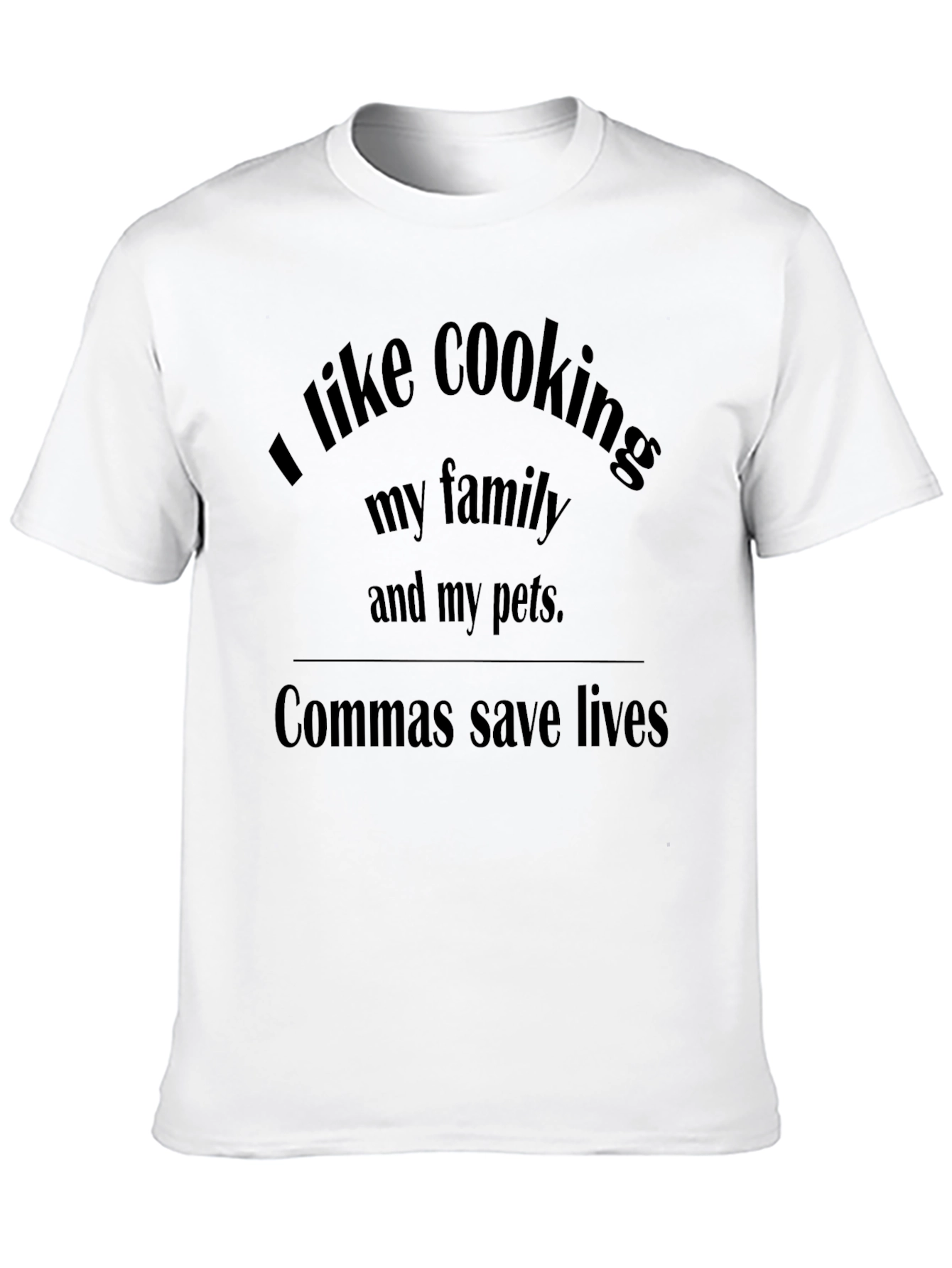 Commas Save Lives Funny T-Shirt