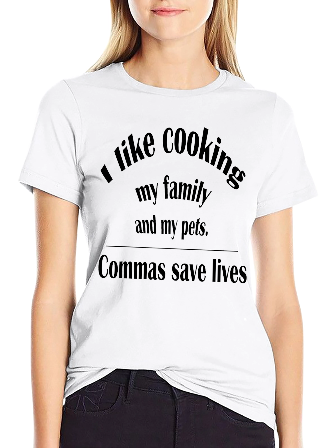 Commas Save Lives Funny T-Shirt