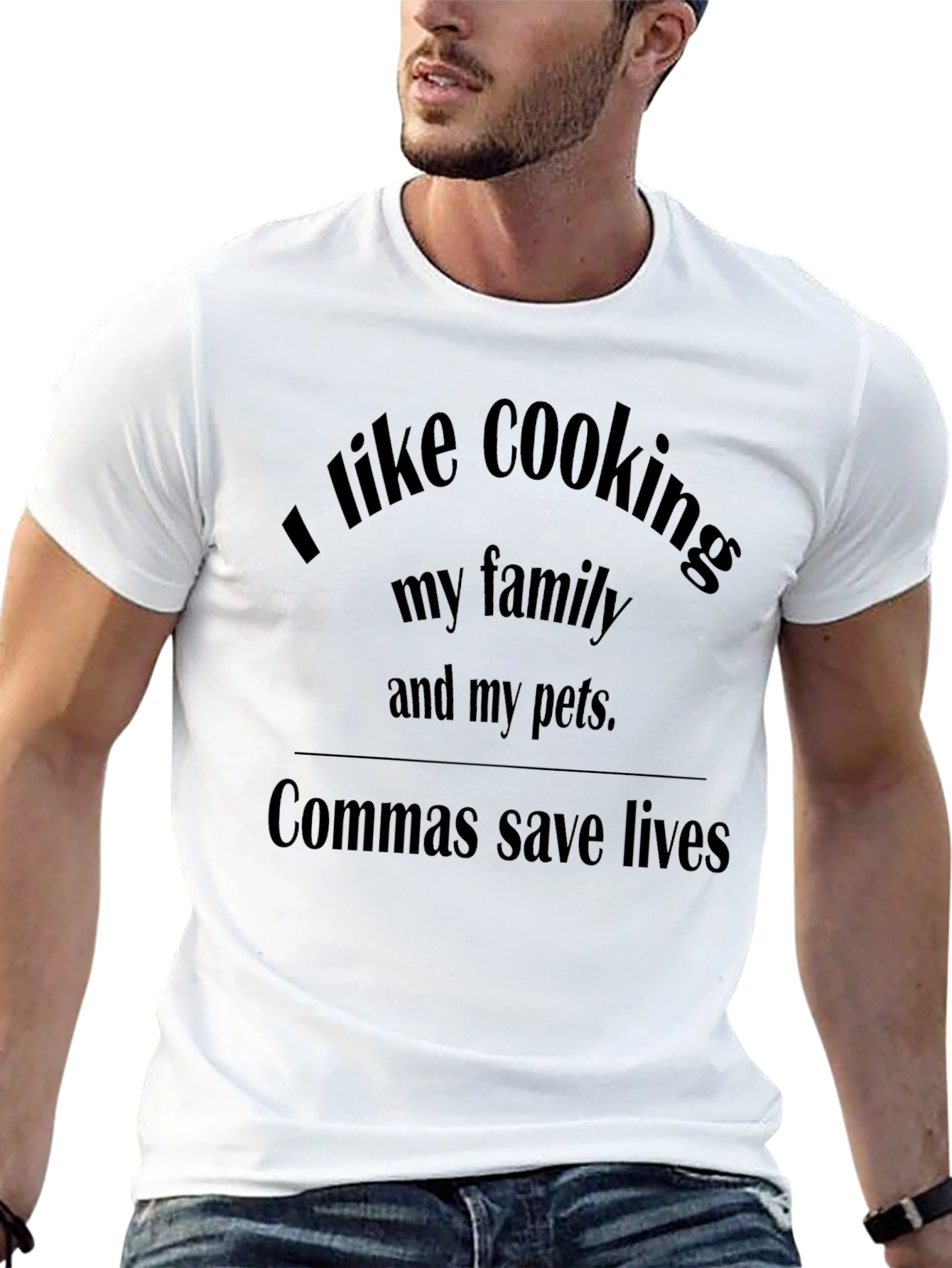 Commas Save Lives Funny T-Shirt
