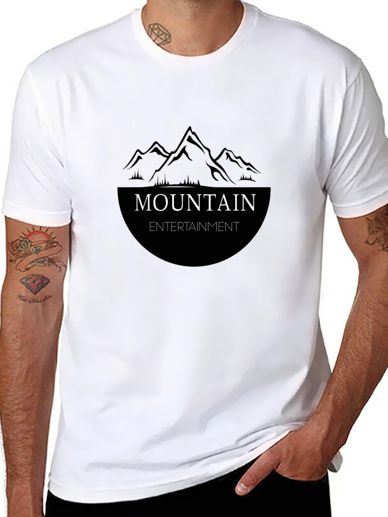 Mountain Entertainment Black Graphic Tee