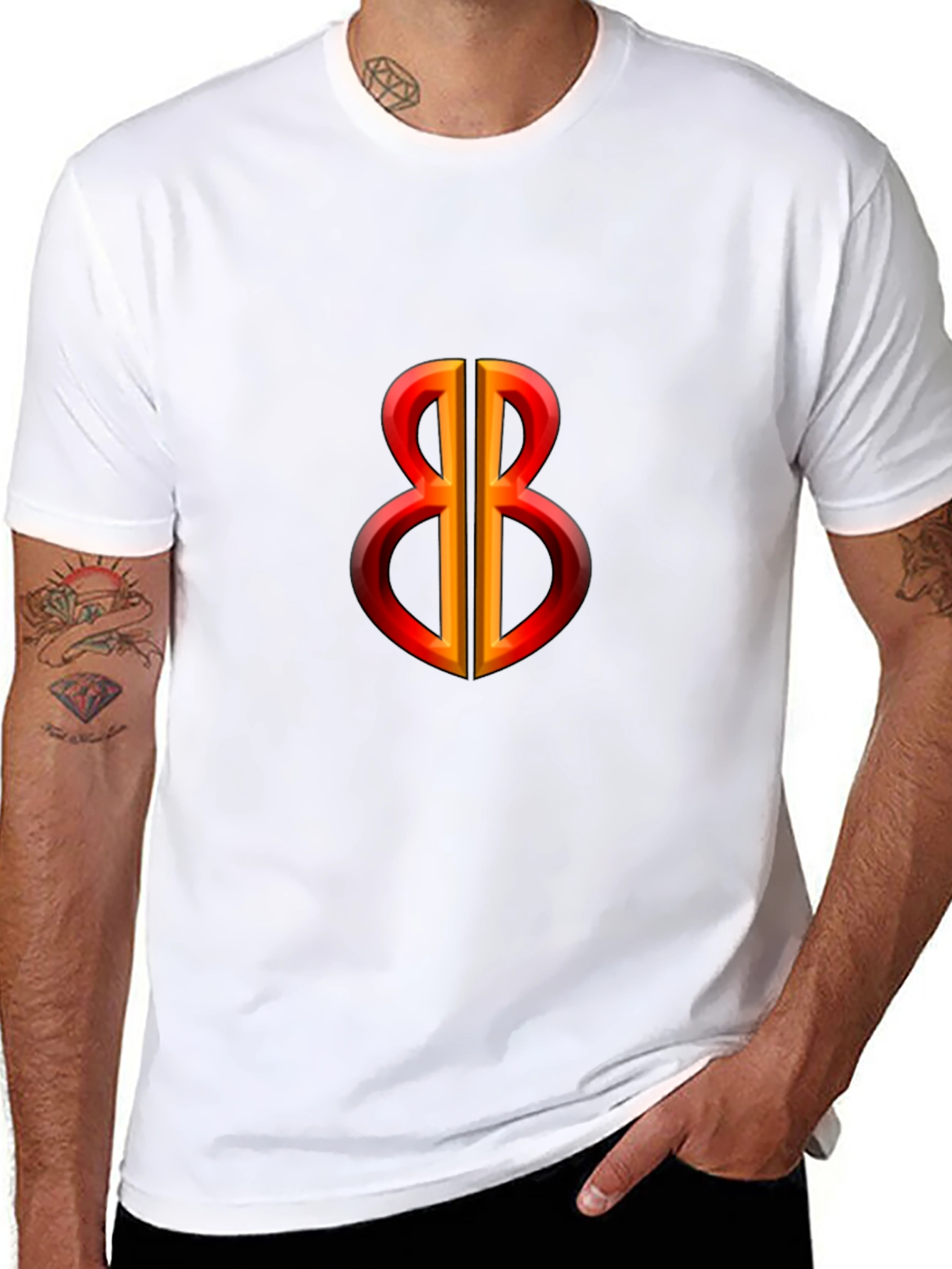 Bold Symbol Graphic Tee - Black
