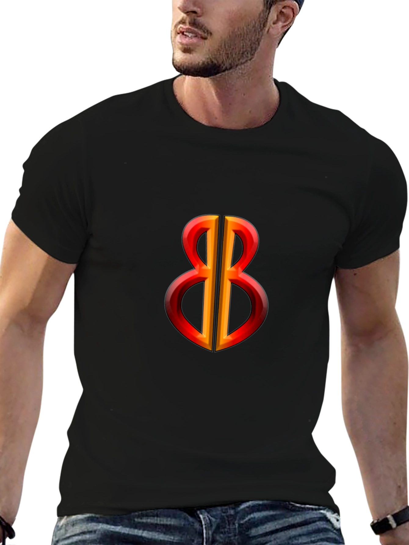 Bold Symbol Graphic Tee - Black