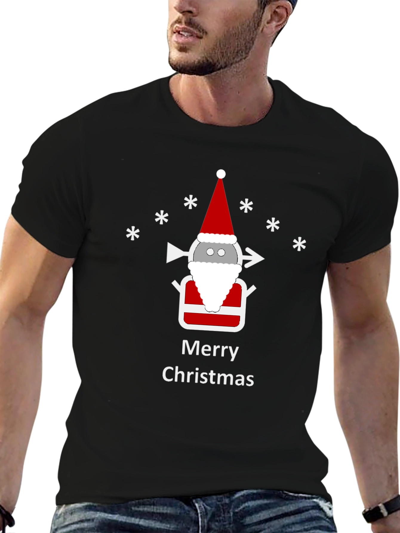 Merry Christmas T-Shirt Santa Claus Graphic Tee