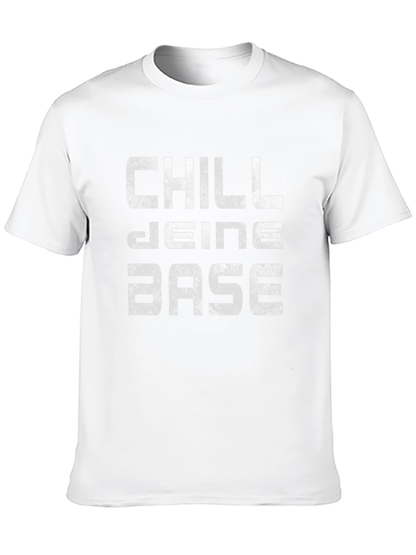 Chill Deine Base Mens Black Graphic T-Shirt