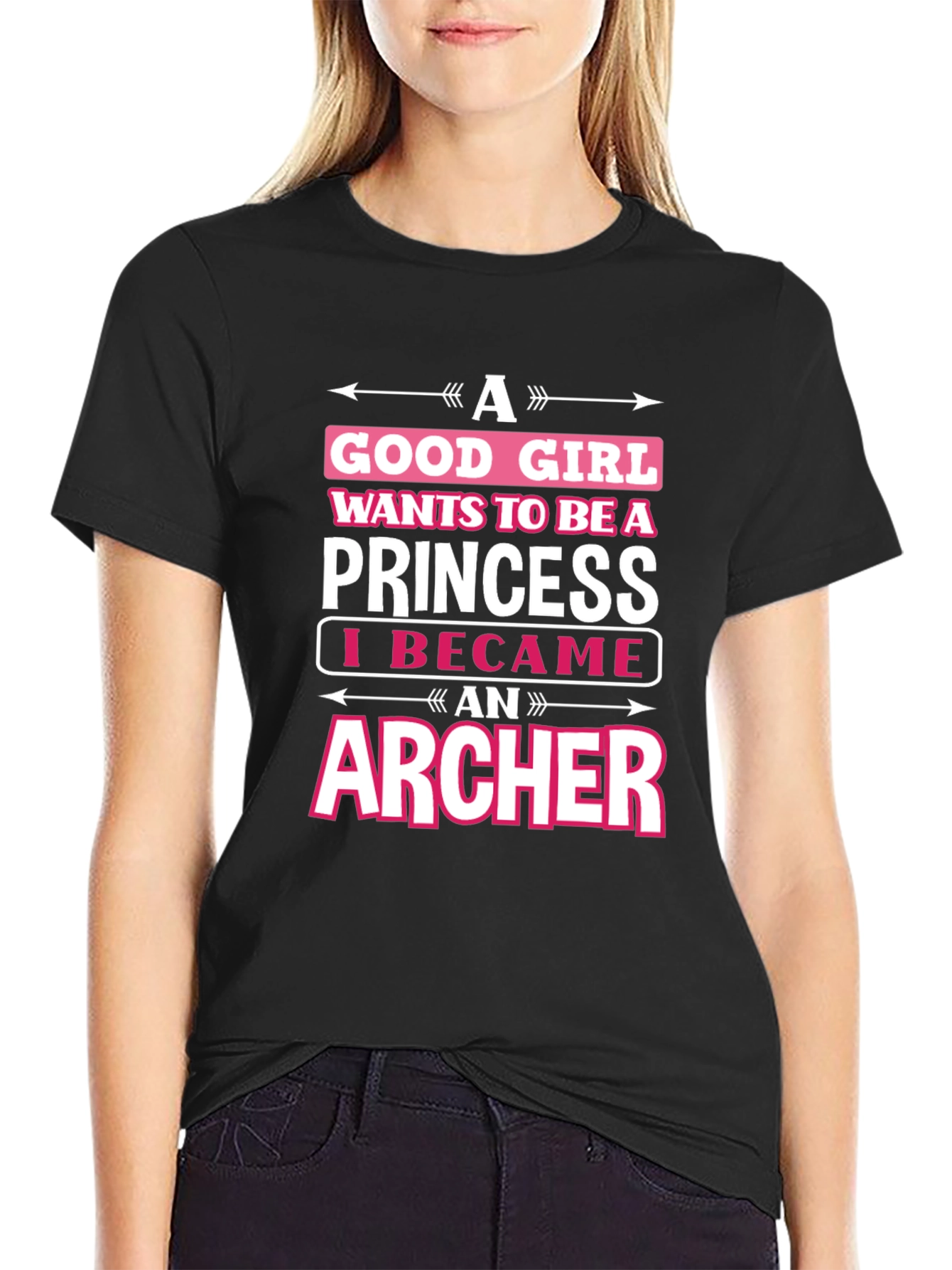 Archer Graphic T-Shirt - Good Girl Princess Design