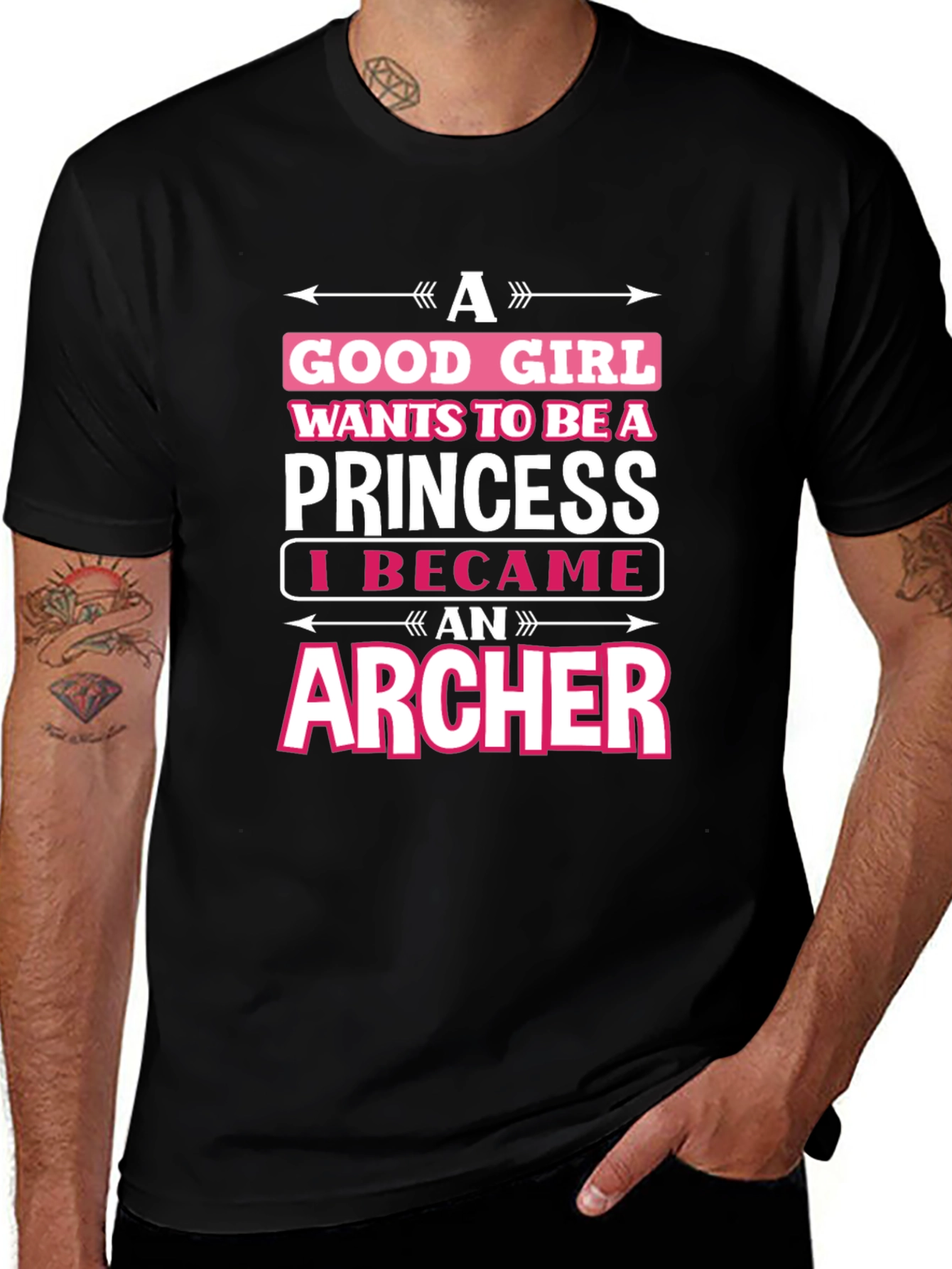 Archer Graphic T-Shirt - Good Girl Princess Design