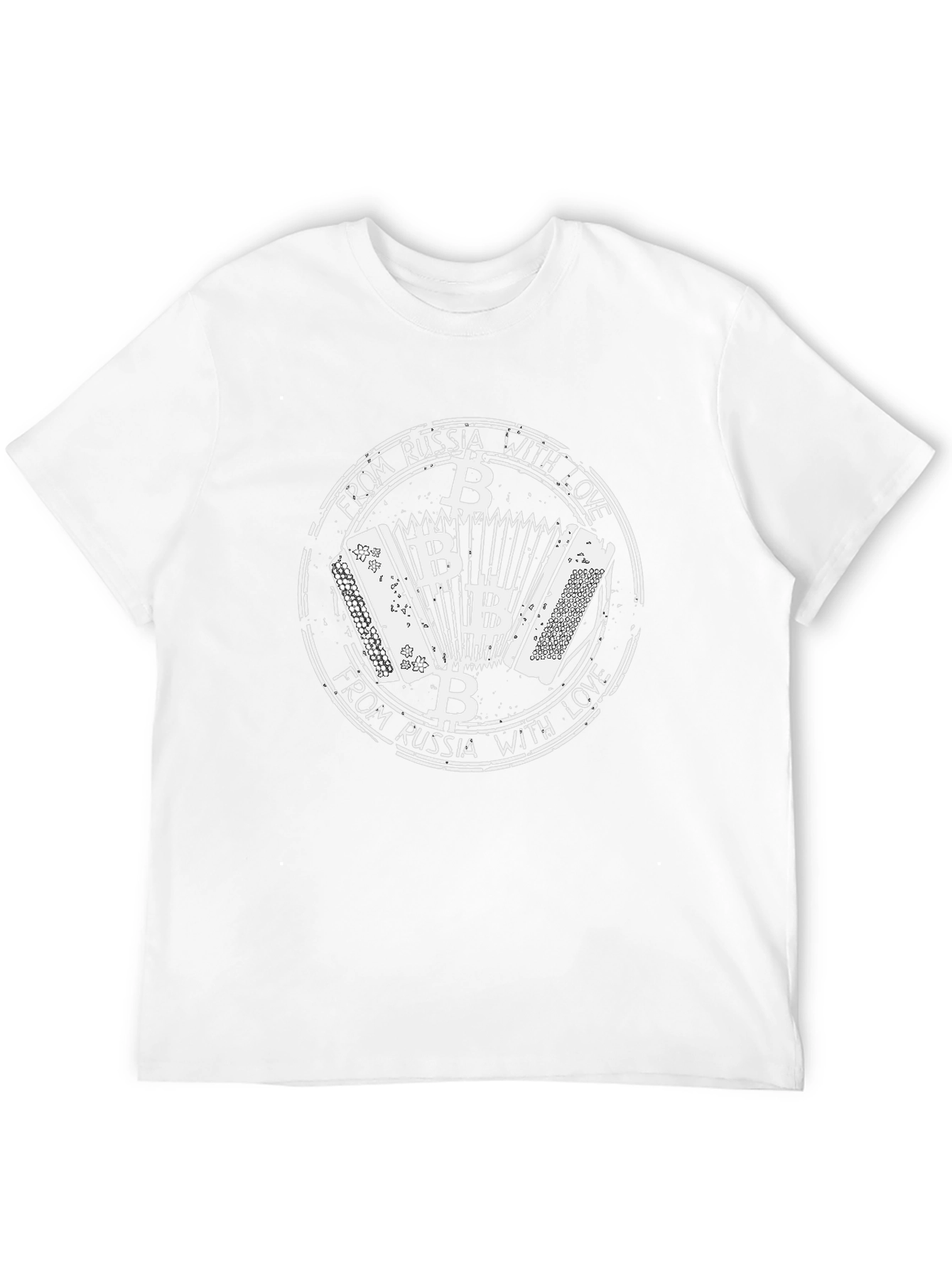 Russian Accordion Bitcoin T-Shirt