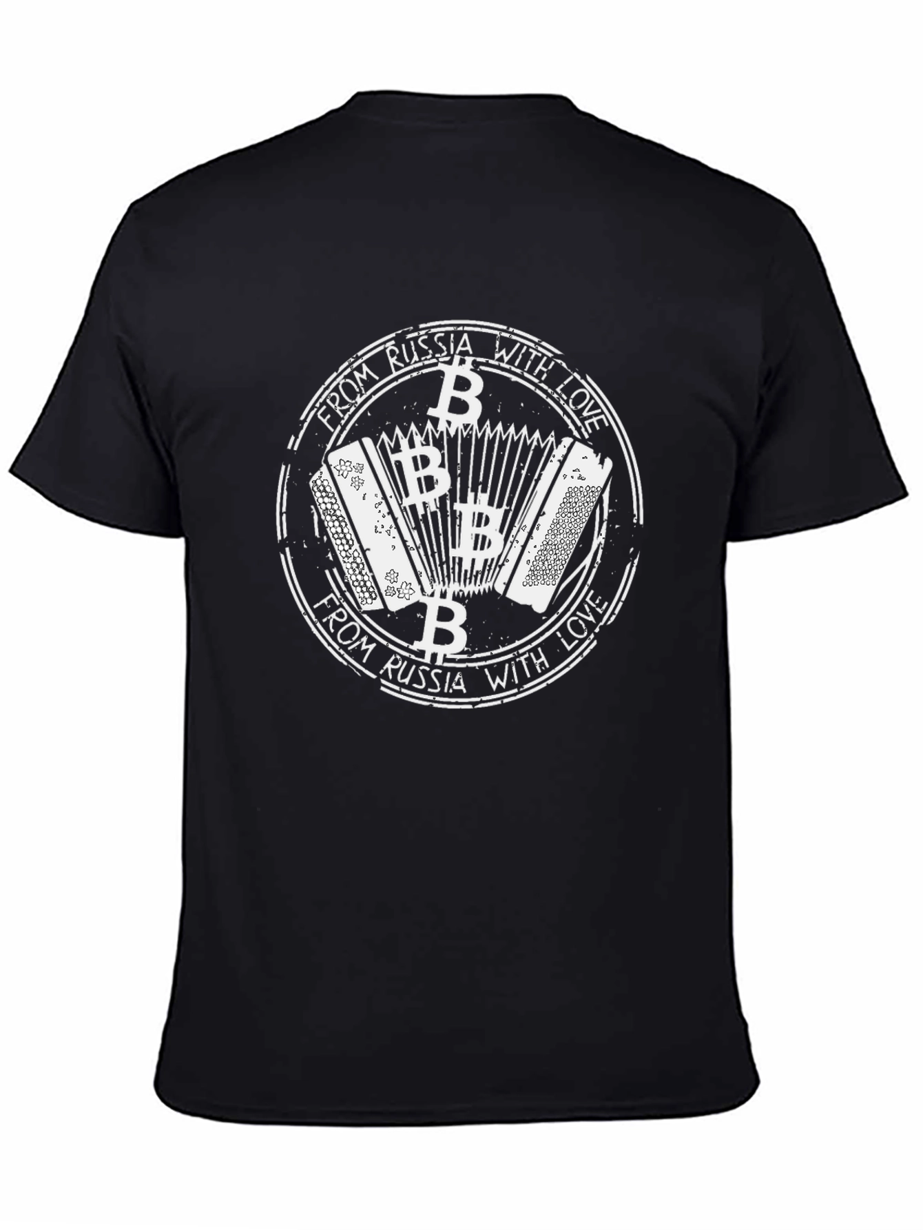 Russian Accordion Bitcoin T-Shirt
