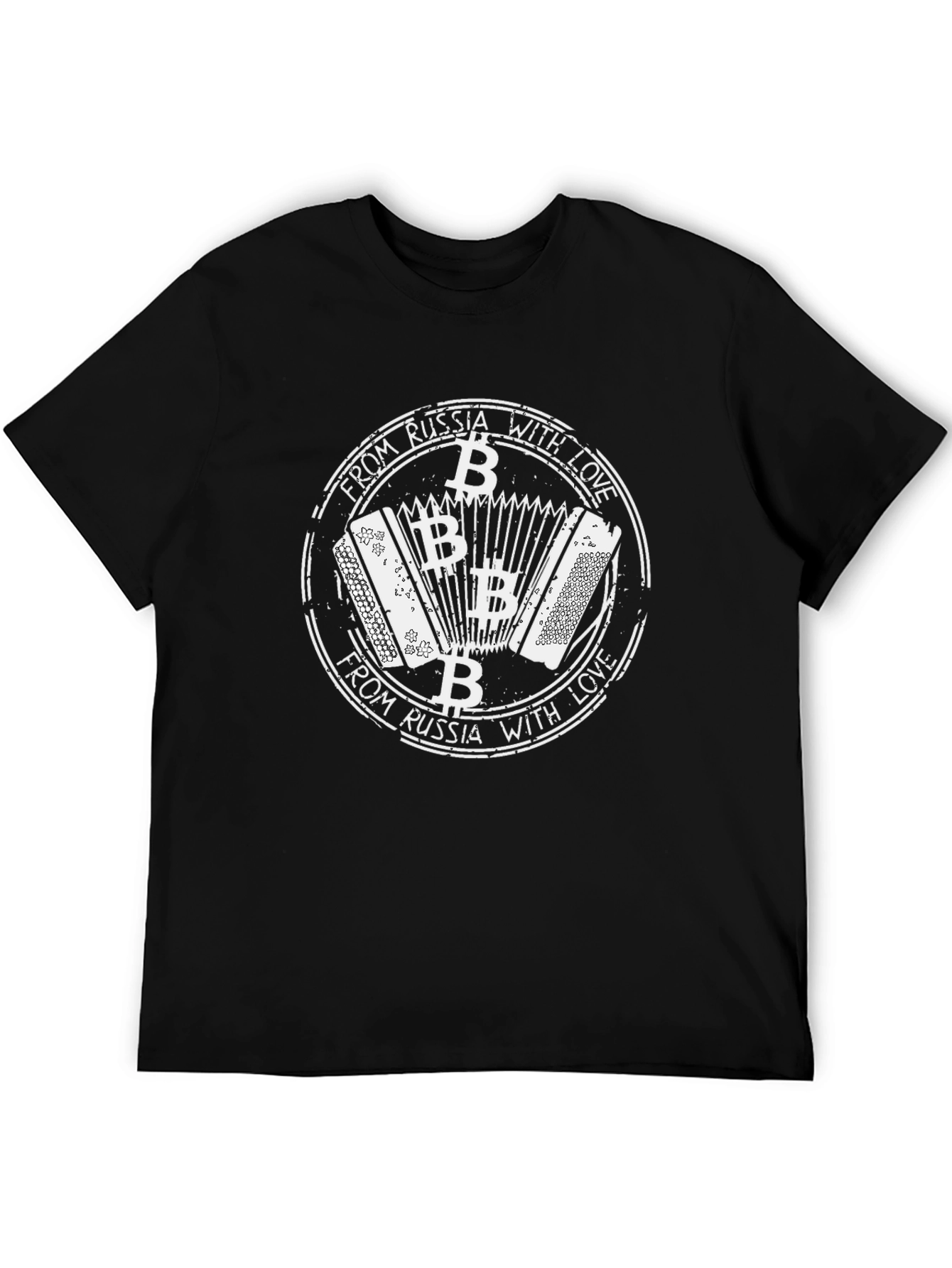 Russian Accordion Bitcoin T-Shirt