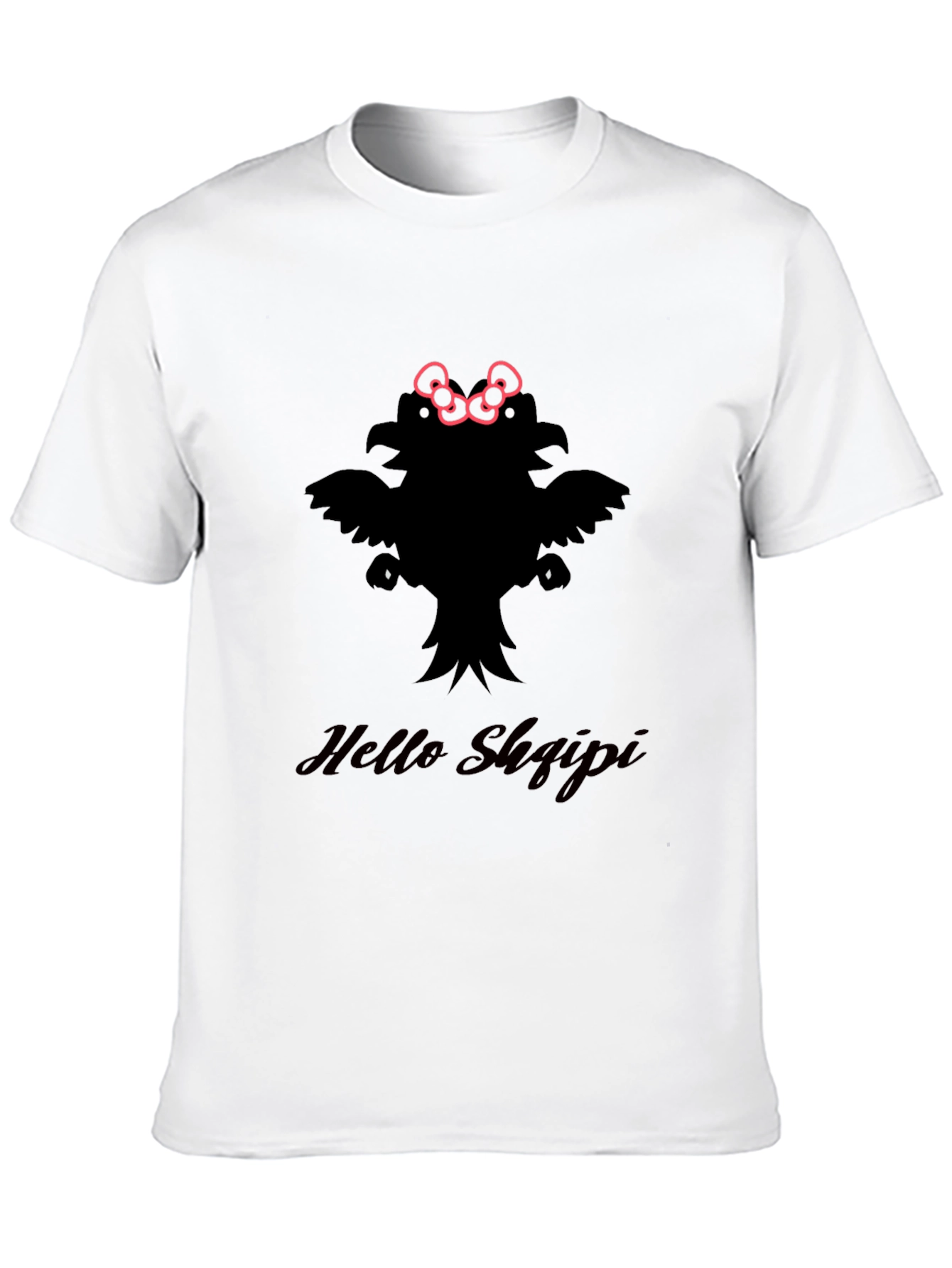 Novelty Hello Shqipi Graphic T-Shirt