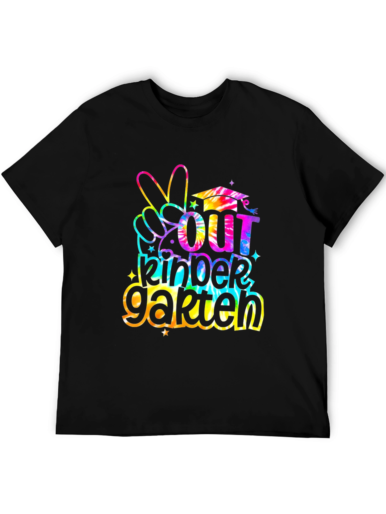 Out Kindergarten Tie Dye Graduation T-Shirt
