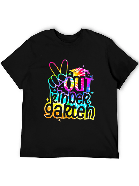 Out Kindergarten Tie Dye Graduation T-Shirt