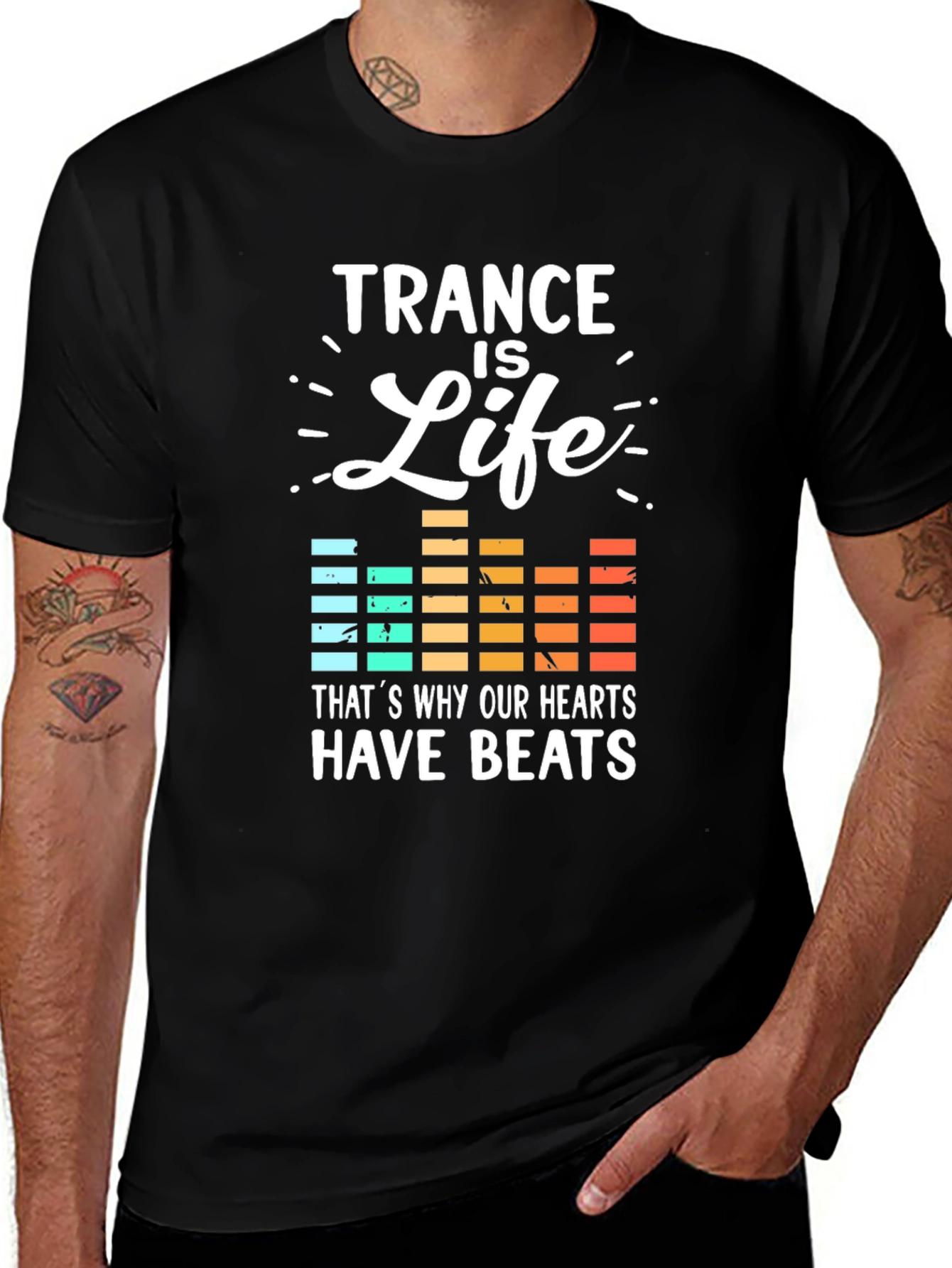 Trance Is Life Graphic Tee - Music Lover T-Shirt