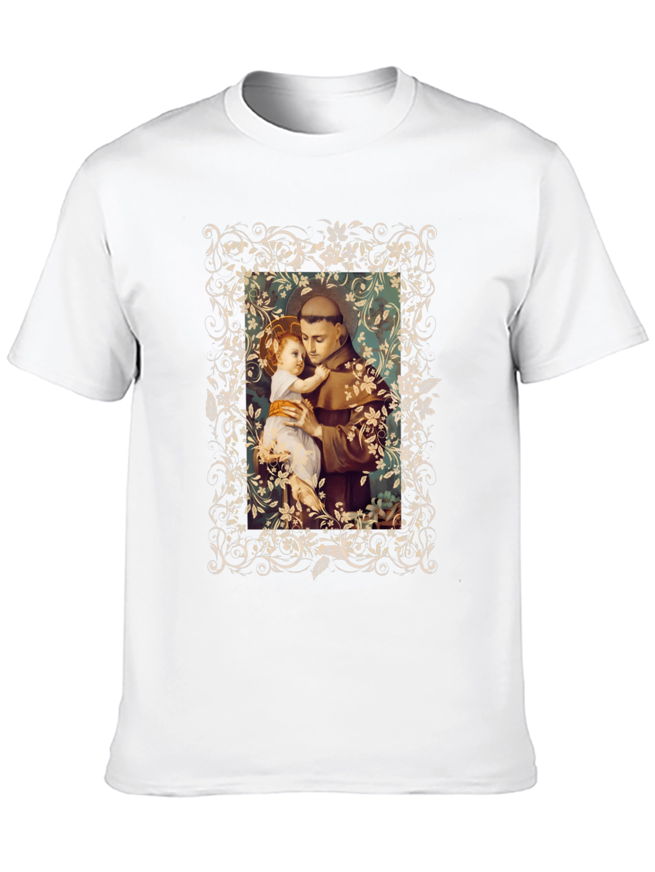 St. Anthony and Child Graphic Tee - Black
