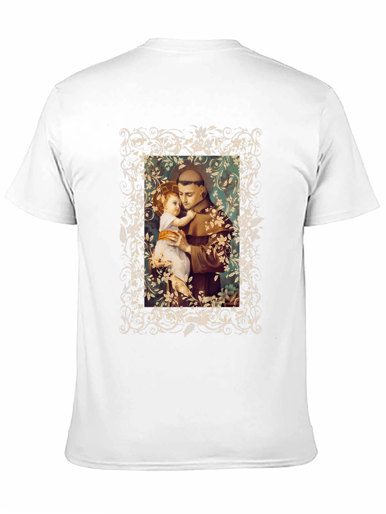St. Anthony and Child Graphic Tee - Black