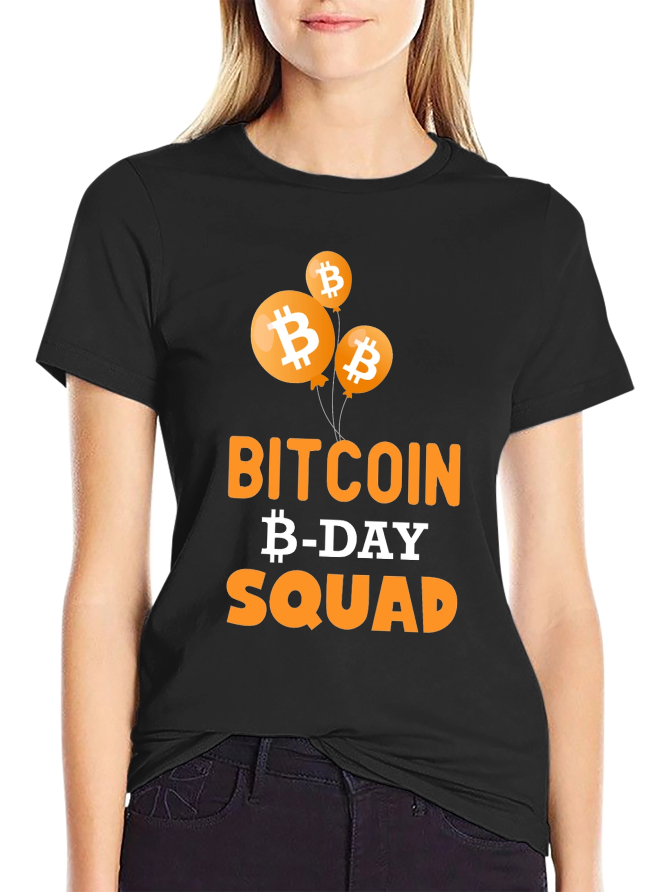 Bitcoin Birthday Squad Black T-Shirt