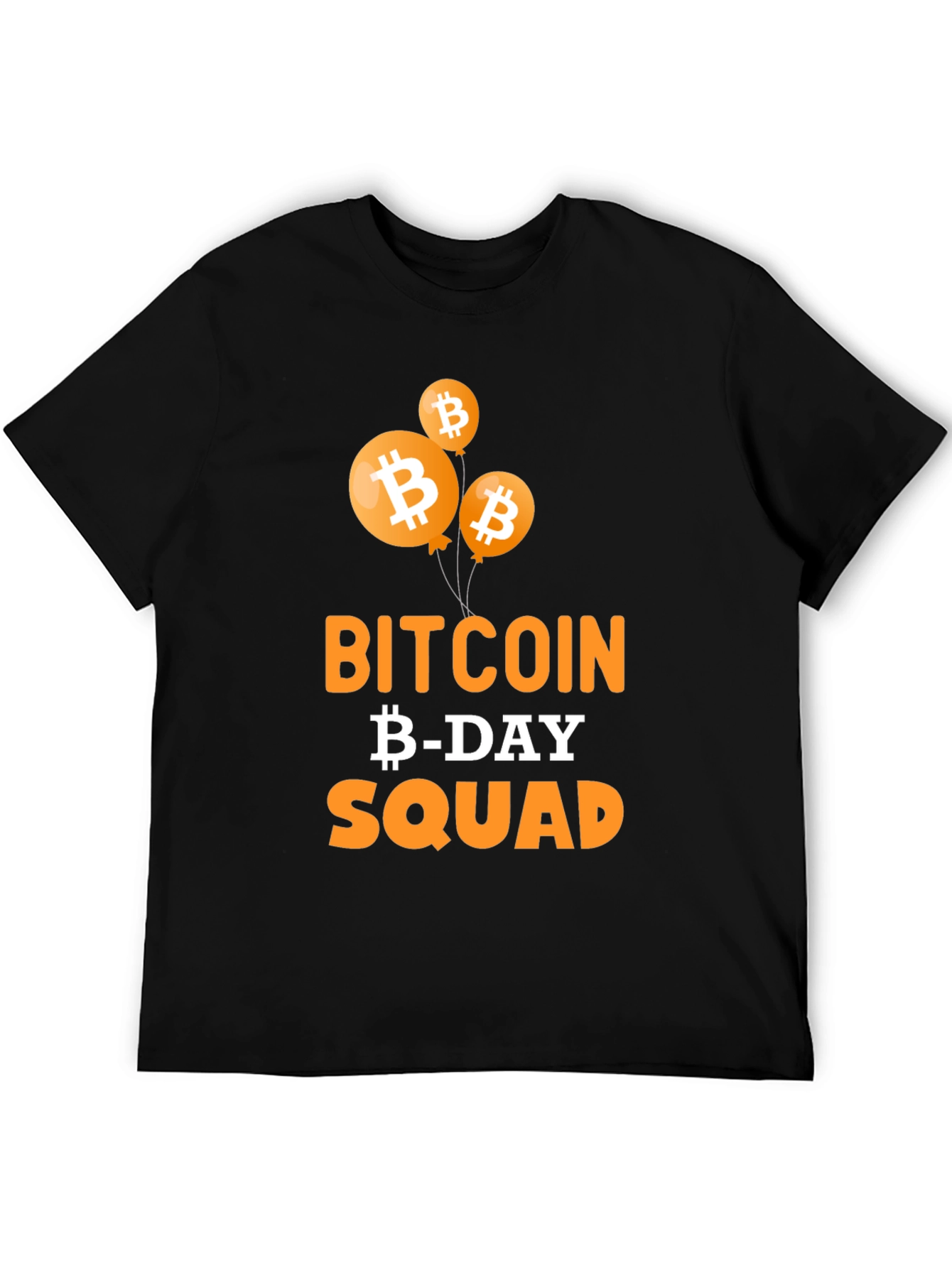 Bitcoin Birthday Squad Black T-Shirt