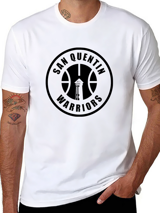 San Quentin Warriors Black Graphic Tee