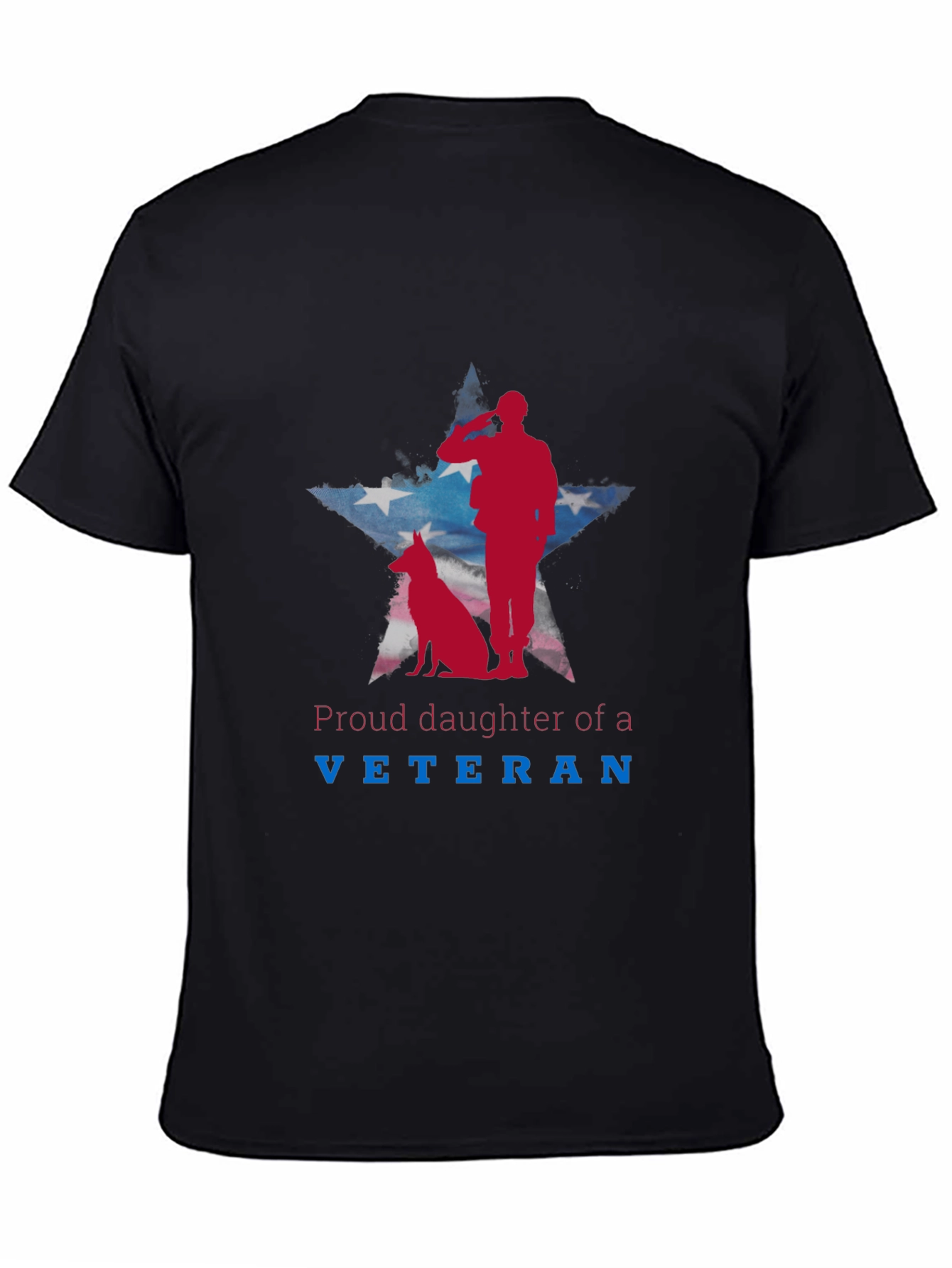 Proud Daughter of a Veteran Patriotic Tee