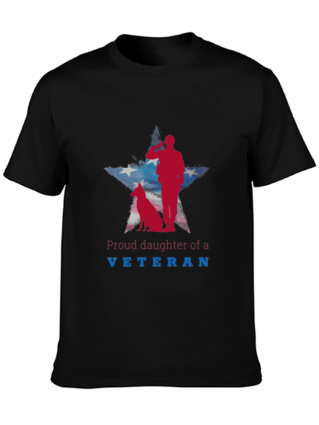 Proud Daughter of a Veteran Patriotic Tee