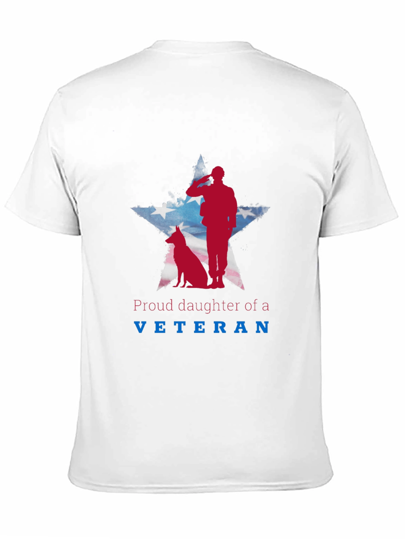 Proud Daughter of a Veteran Patriotic Tee