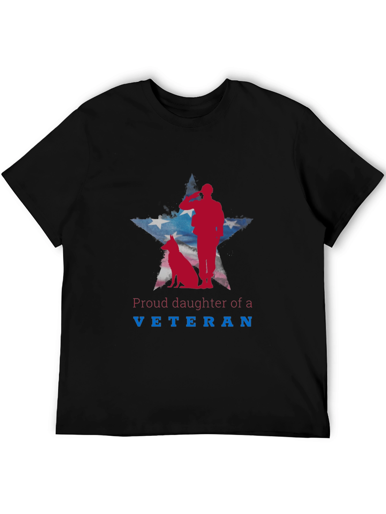 Proud Daughter of a Veteran Patriotic Tee