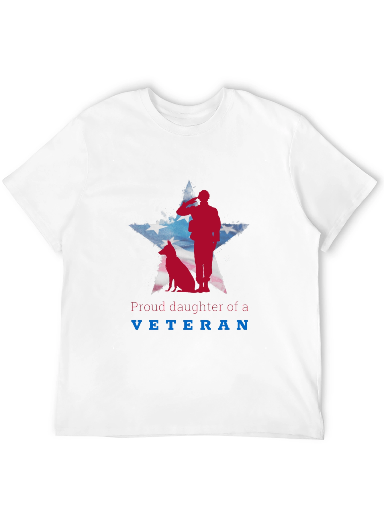 Proud Daughter of a Veteran Patriotic Tee