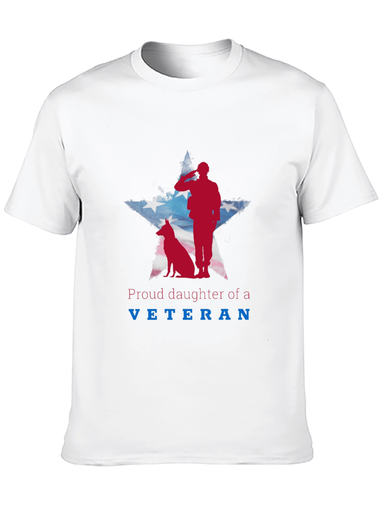 Proud Daughter of a Veteran Patriotic Tee