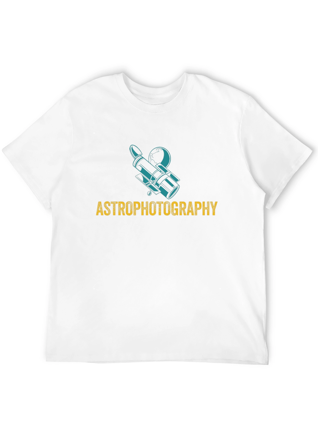 Astrophotography Graphic Tee - Black Cotton Shirt
