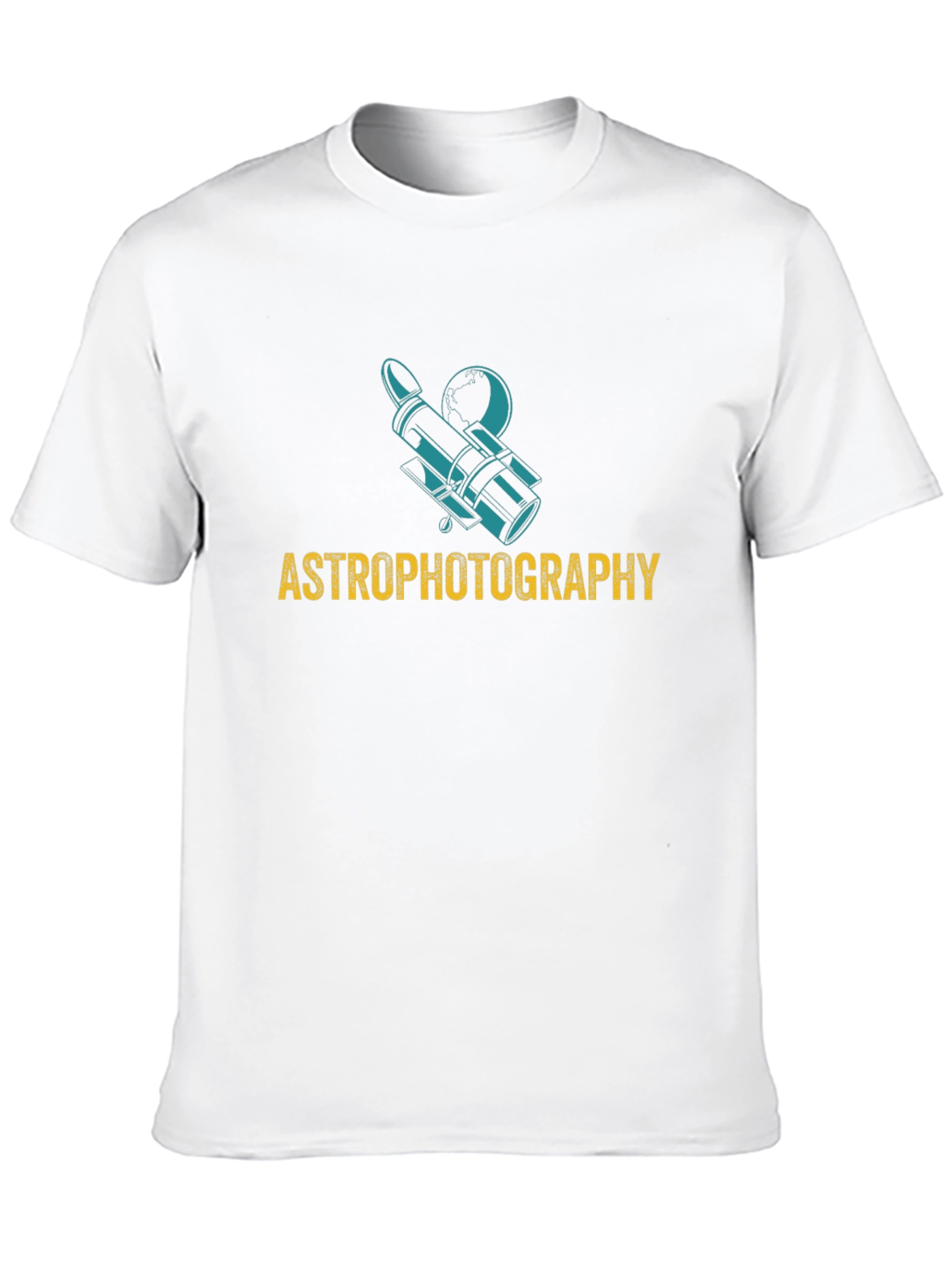 Astrophotography Graphic Tee - Black Cotton Shirt