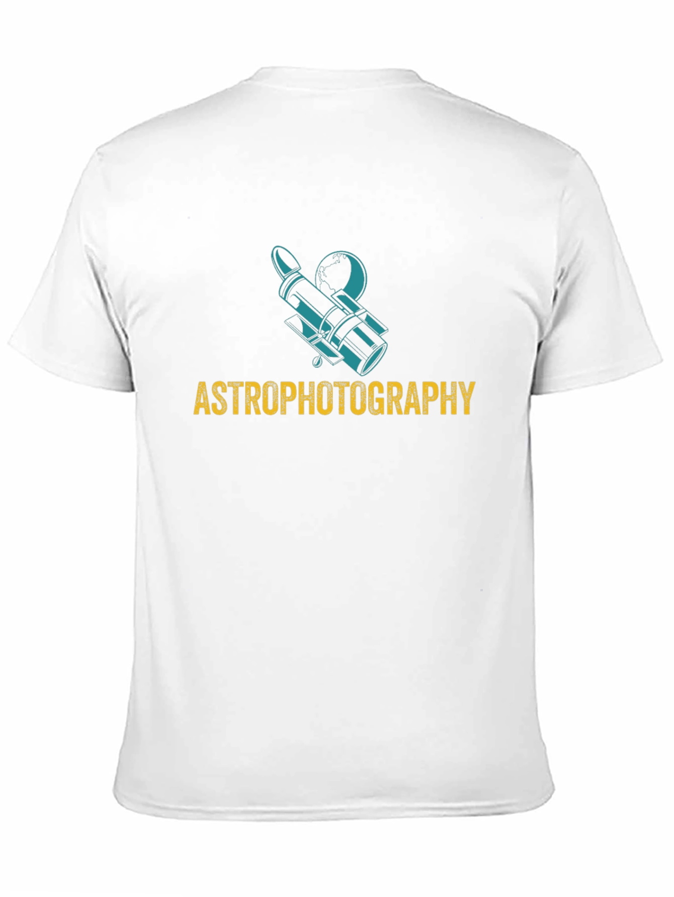 Astrophotography Graphic Tee - Black Cotton Shirt