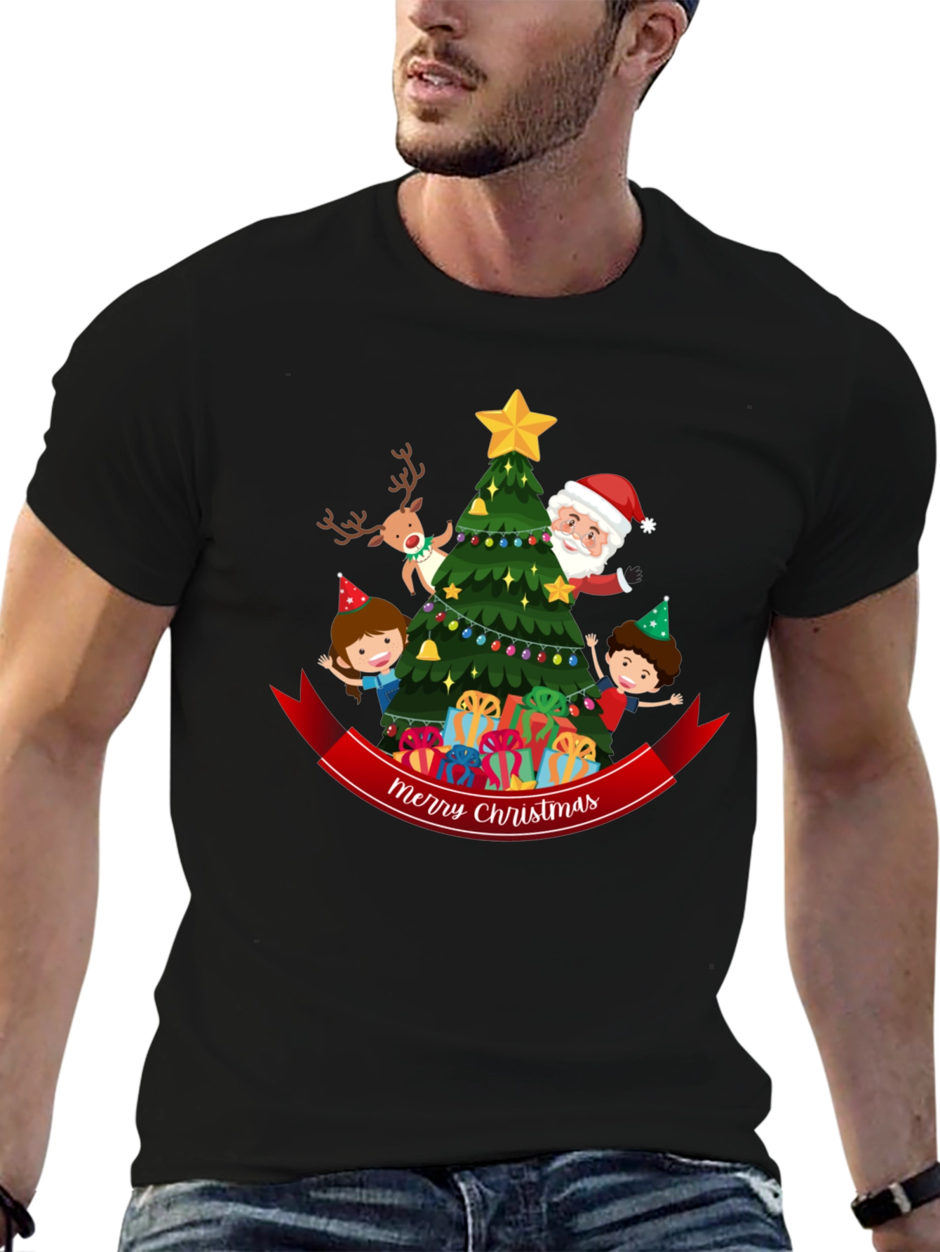 Festive Christmas Graphic T-Shirt