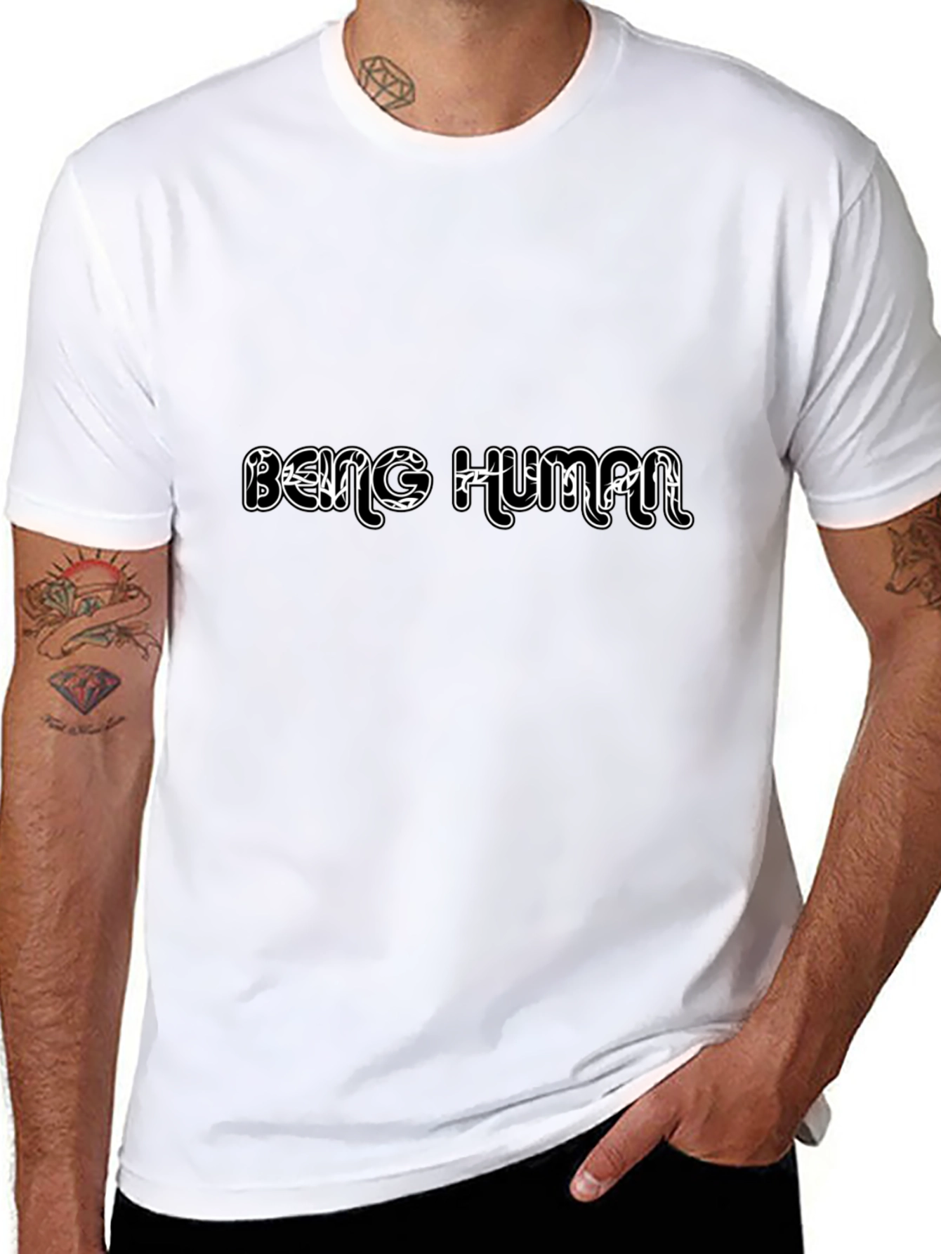 Being Human Graphic Black T-Shirt