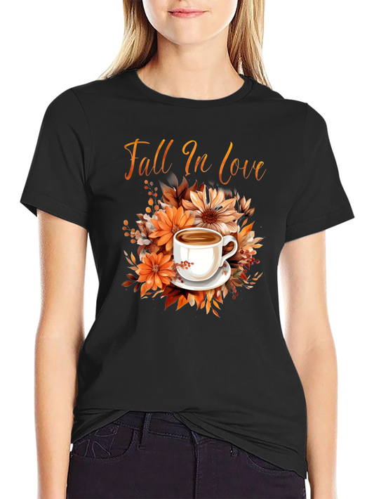 Fall In Love Coffee T-Shirt