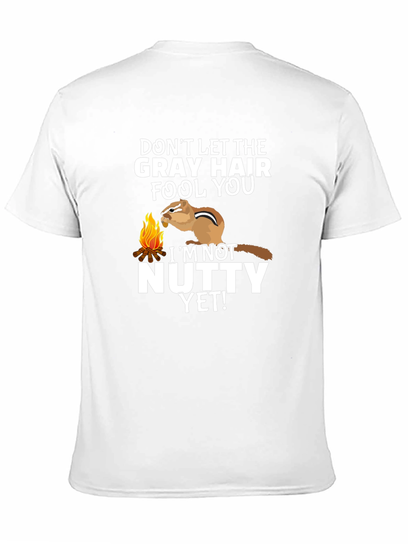 Gray Hair Nutty Chipmunk Graphic Tee