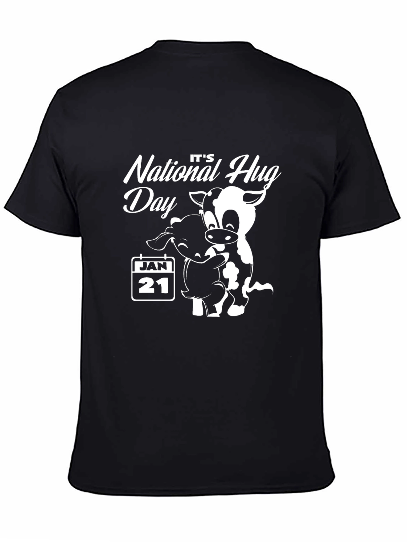 National Hug Day Shirt January 21 Cow & Sheep