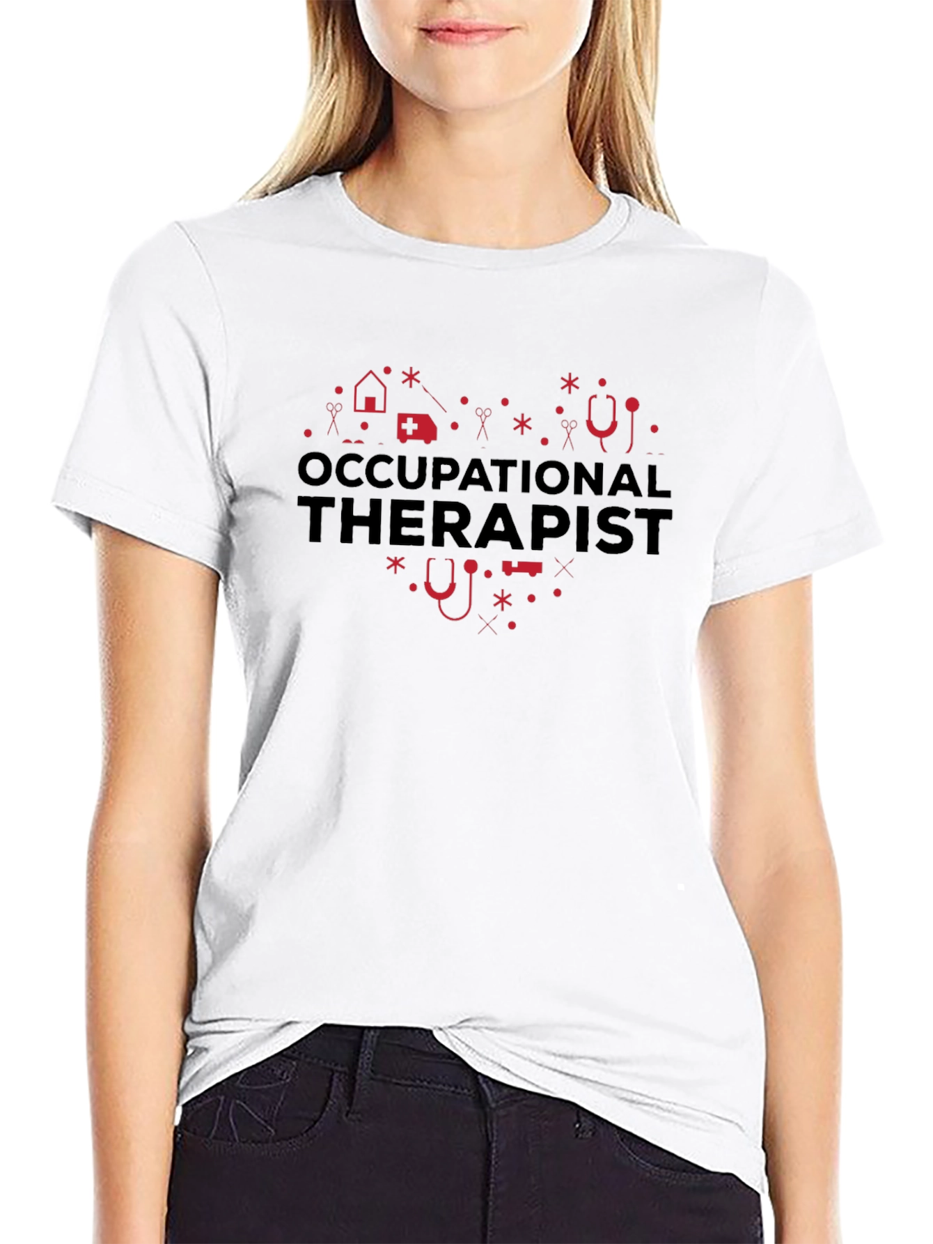 Occupational Therapist Heart Graphic T-Shirt